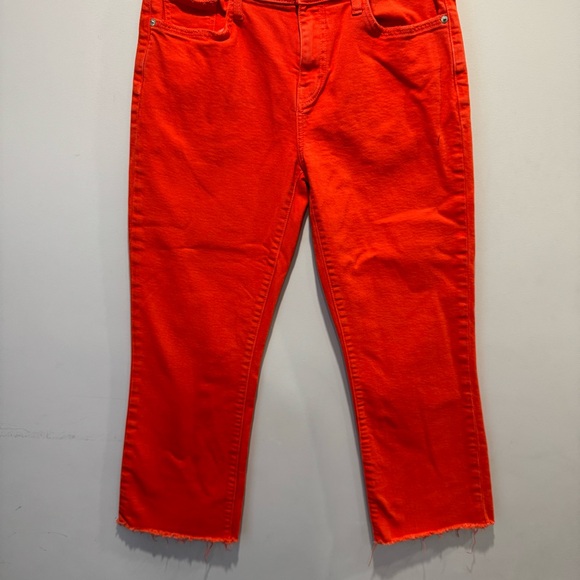 Current/Elliott The Kick Jean Fiery Red High Rise Stretch W30 - Picture 4 of 13